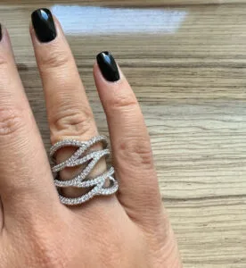 Round Pave Band Ring