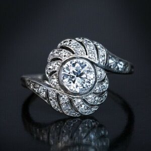 2.1Ct White Round Cut Bezel Anniversary Gift Ring | Perfect Party Wear Ring