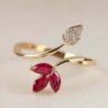 Marquise Cut Bypass Ring