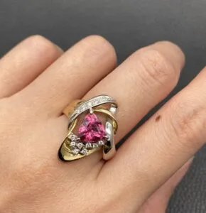 Triangle Party Wear Ring