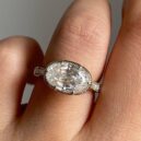 Oval Bezel Promise Ring