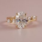 Oval Engagement Proposal Ring