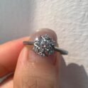 White Round Proposal Ring
