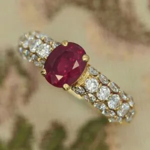 Oval Solitaire Wedding Ring