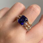 Emerald Solitaire Ring Set