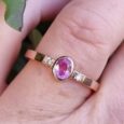 Oval Cut Bezel Ring