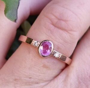Oval Cut Bezel Ring