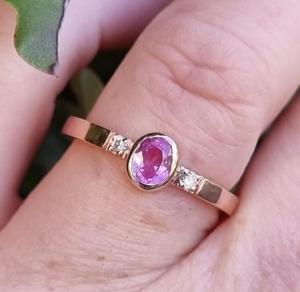 Oval Cut Bezel Ring