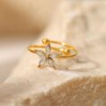 White Marquise Solitaire Ring