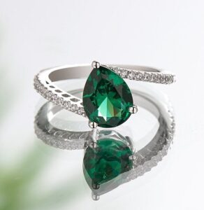 Pear Cut Solitaire Ring