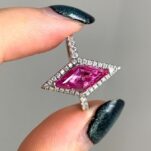 Kite Cut Halo Ring