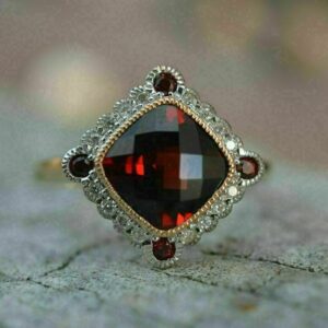 Cushion Cut Halo Ring