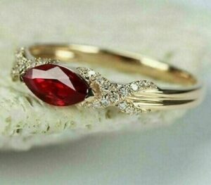 Marquise Solitaire Birthday Ring