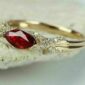 Marquise Solitaire Birthday Ring