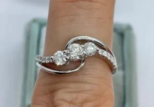 Round Anniversary Gift Ring
