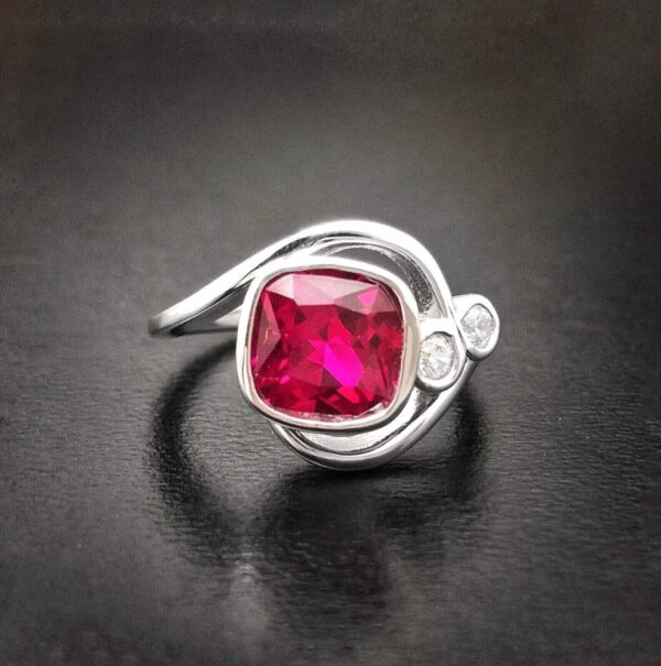 Cushion Bezel Proposal Ring