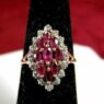 Marquise Cut Cluster Ring