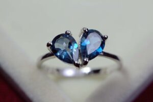 Pear Two Stone Engagement Ring
