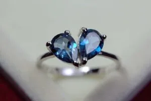 Pear Two Stone Engagement Ring