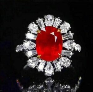 Oval Halo Anniversary Ring