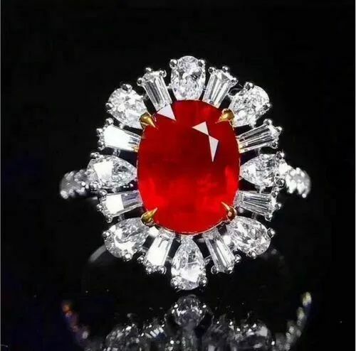 Oval Halo Anniversary Ring