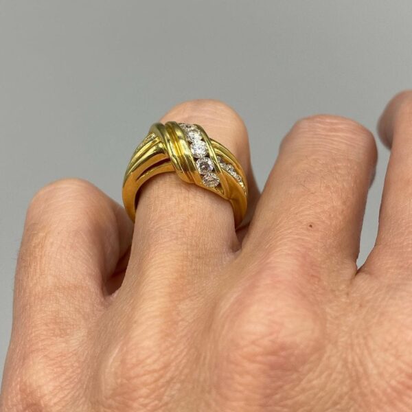 Awesome 1.5Ct White Round Cut Channel Set Perfect Proposal Band For Girlfriend | Special Occasion Band - Image 3