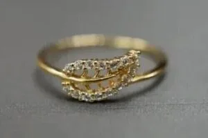 Leaf Shape 2.60Ct White Round Cut Prong Best Birthday Gift Ring For Her | Women Jewelry