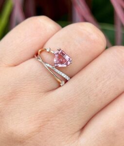 Shield Cut Solitaire Ring