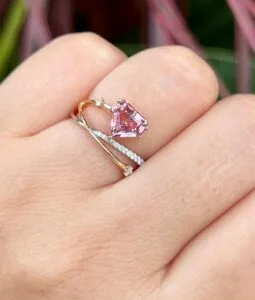 Shield Cut Solitaire Ring