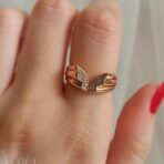 White Round Cluster Ring
