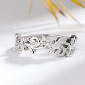 White Marquise Cut Band