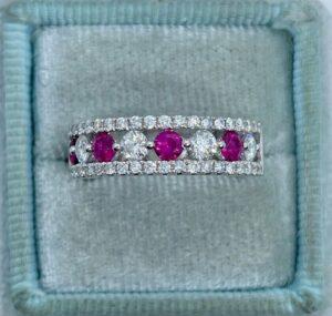 Round Half Eternity Band