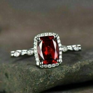 Pink Round Anniversary Ring