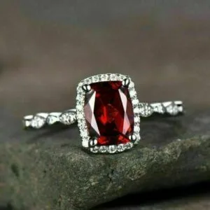Pink Round Anniversary Ring