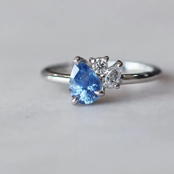 Pear Cut Solitaire Ring