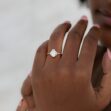 1.50CT White Baguette Cut Solitaire Ring | Wings Style Engagement & Promise Jewelry for Women