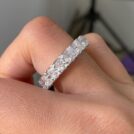 2.50Ct Princess Cut White Full Eternity Band Ring | Elegant Engagement & Anniversary Gift for Her