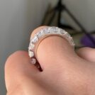 2.50Ct Princess Cut White Full Eternity Band Ring | Elegant Engagement & Anniversary Gift for Her