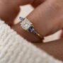 2.40Ct White Cushion Cut Solitaire Engagement Promise Ring | Timeless Wedding Gift Ring for Her