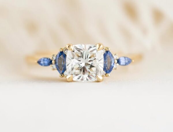 2.40Ct White Cushion Cut Solitaire Engagement Promise Ring | Timeless Wedding Gift Ring for Her