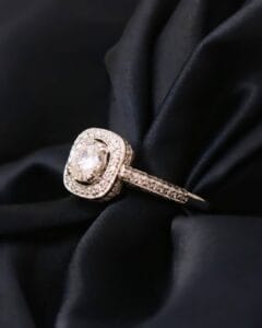 1.80Ct White Round Cut Halo Engagement Ring | Timeless Anniversary Gift Ring for Wife | Elegant Jewelry for Women