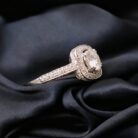 1.80Ct White Round Cut Halo Engagement Ring | Timeless Anniversary Gift Ring for Wife | Elegant Jewelry for Women