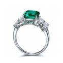 2.50Ct Asscher Green Solitaire Ring | Asscher Cut Birthstone Gift Jewelry for Women | Special Occasion Statement Ring