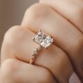 2.20Ct White Radiant Cut Solitaire Ring | Snowdrift Ice Crushed Birthday Gift Jewelry For Her