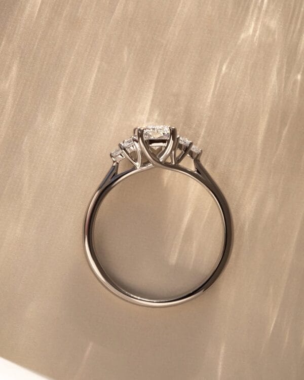 1Ct White Radiant Cut Solitaire Promise Ring | Crushed Ice Sparkle Engagement Ring for Women
