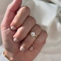 1.60CT White Asscher Cut Double Claw Prong Proposal Ring | Elegant Forever One Gift Ring For Her