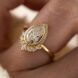 2.40Ct White Pear Cut Bezel Set Promise Ring | Elegant Wedding Jewelry Gift for Her