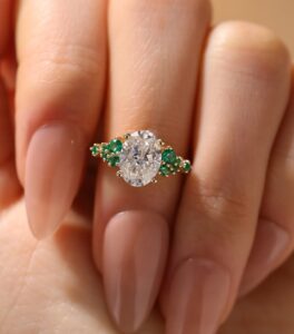 Snowdrift 1.80Ct Oval Solitaire Ring | Wedding & Anniversary Gift Ring for Her