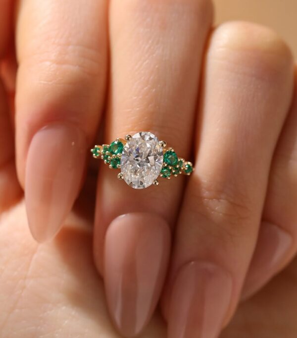 Snowdrift 1.80Ct Oval Solitaire Ring | Wedding & Anniversary Gift Ring for Her