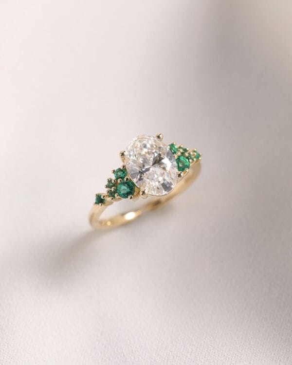Snowdrift 1.80Ct Oval Solitaire Ring | Wedding & Anniversary Gift Ring for Her